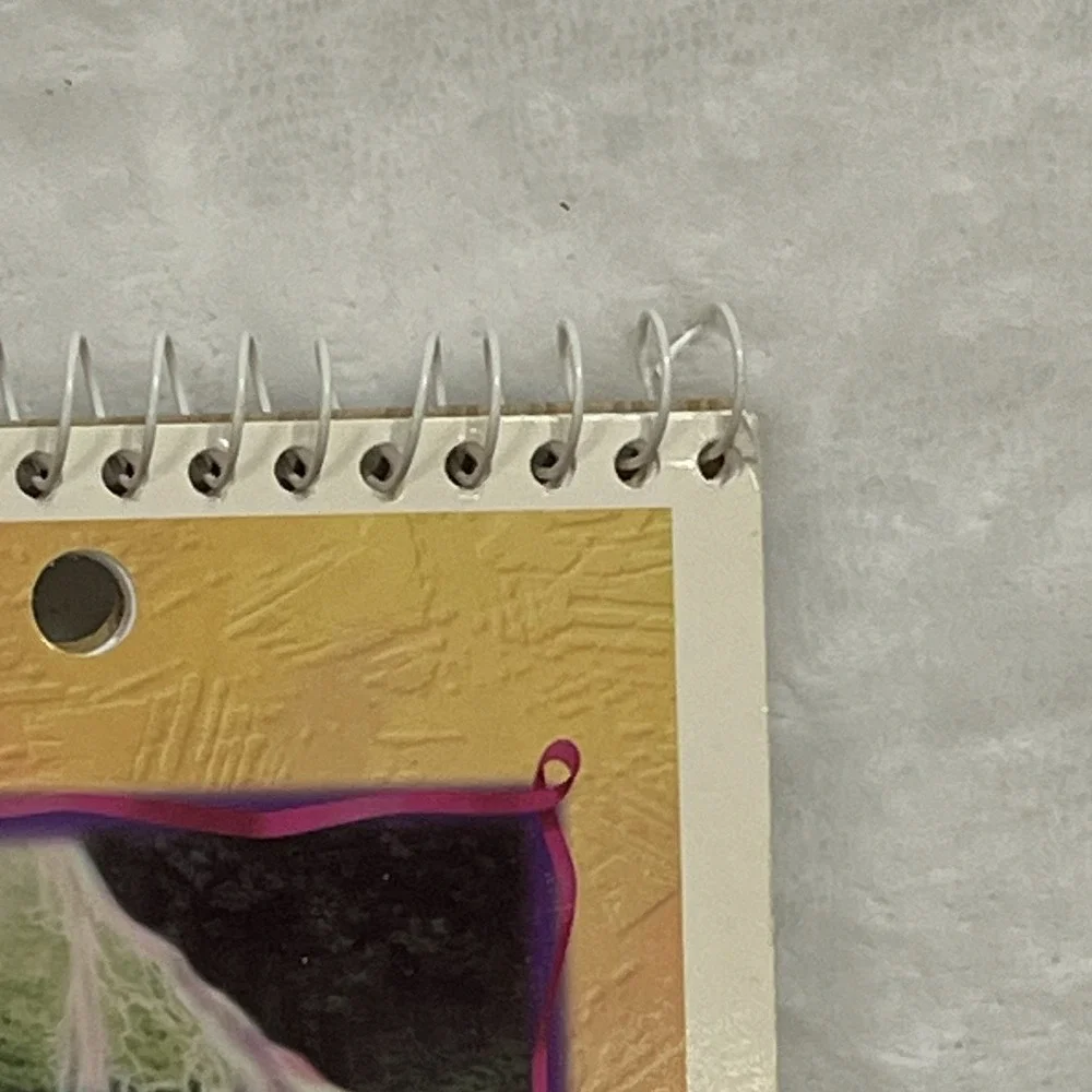 Vintage 1996 Stuart Hall Mystic Places Unicorn Waterfall Flip Spiral Notebook